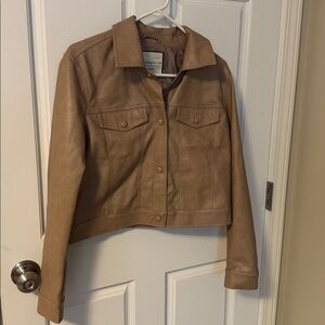 Beautiful Tan Faux Leather Jacket